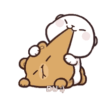 Lip Bite Milk And Mocha Chubby Cheeks GIF