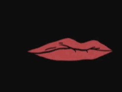 Lip Bite Tease Red Lips Sparkling Teeth GIF
