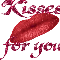 Lips Saying Kisses For You GIF