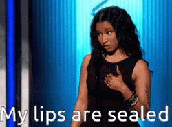 Lips Sealed Nicki Minaj GIF