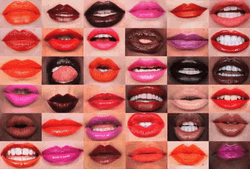 Lips Talking Collage GIF
