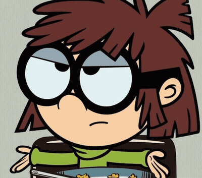 Lisa From The Loud House With Glasses And Bowl Of Cereal GIF