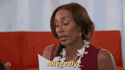 Lisa Leslie Nodding Allegedly GIF