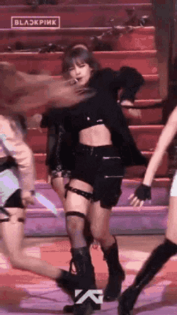 Lisa Manoban Blackpink Kick GIF