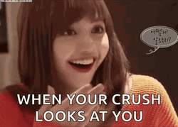 Lisa Meme When Your Crush Looks At You GIF