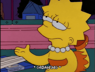 Lisa Receiving Monopoly Money The Simpsons GIF