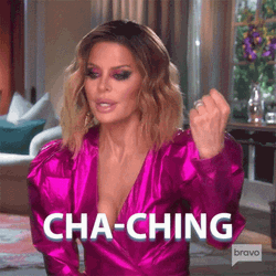 Lisa Rinna Powerful Cha Ching GIF