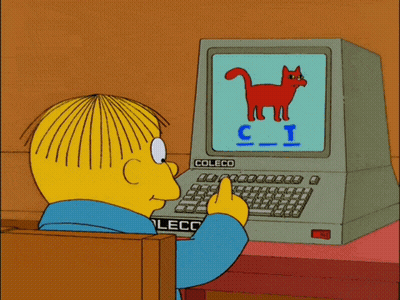 Lisa Simpson And Ralph Saying I'm Learning GIF