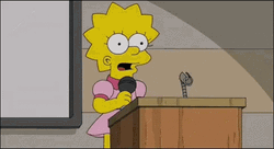 Lisa Simpson Drop The Mic GIF