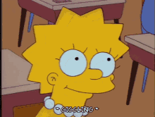 Lisa Simpson Funny Cute Laugh Giggling