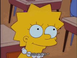 Lisa Simpson Giggling GIF