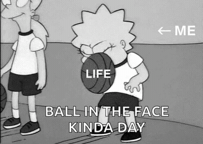 Lisa Simpson Holding Basketball In Mouth GIF