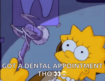 Lisa Simpson Holding Dental Drill Got A Dental Appointment Tho GIF