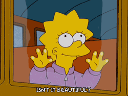 Lisa Simpson It's Beautiful GIF