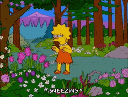 Lisa Simpson Sneezing GIF