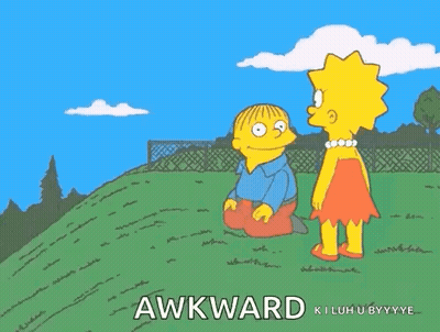 Lisa Simpson Standing Next To Ralph Lying On Grass GIF