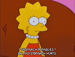 Lisa Simpson Stomach Growling GIF