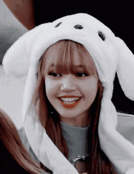 Lisa With Bunny Toy Ears GIF