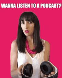 Listen Linda Podcast Headphones GIF