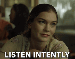 Listening Intently To Her Advice GIF