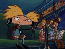 Listening To Music Hey Arnold GIF