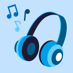 Listening To Music Playing Headphones GIF
