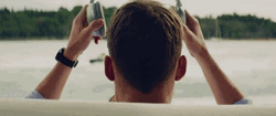 Listening To Music Ryan Reynolds GIF