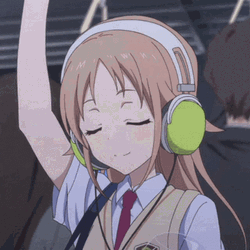 Listening To Music Tari Tari Train GIF
