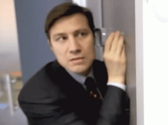 Listening To The Opposite Side Of The Door GIF
