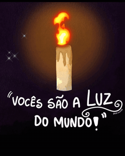 Lit Candle Voces Sao A Luz Do Mundo GIF