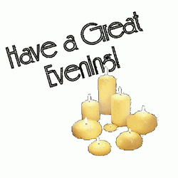 Lit White Candles Have A Great Night GIF