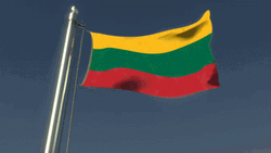 Lithuania Flag Raising GIF