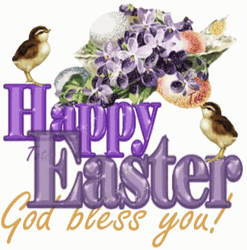 Little Birds And Eggs Good Morning Happy Easter GIF