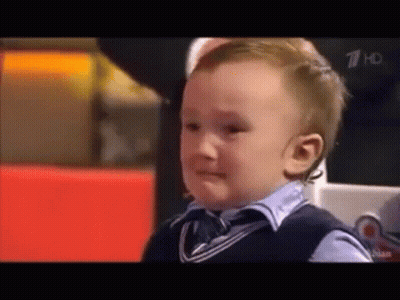 Little Boy Crying In A Chair GIF