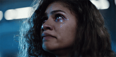 Little Boy Crying On Basketball Court With Rock Chalked By Country Roads GIF