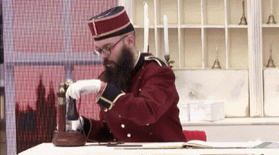 Little Boy Eating Bread With Hands GIF