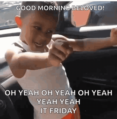 Little Boy In Car Saying Good Morning Beloved GIF