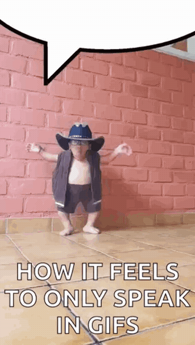 Little Boy In Cowboy Hat And Glasses Dancing GIF