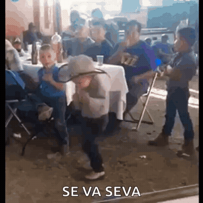 Little Boy In Cowboy Hat Dancing GIF