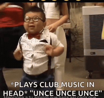 Little Boy In Glasses And Bow Tie Dancing GIF