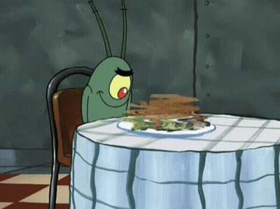 Little Boy In High Chair With Letter B GIF