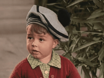 Little Boy In Red Sweater And Blue Hat GIF
