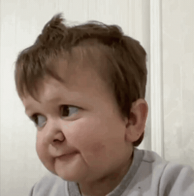 Little Boy Making Funny Face GIF