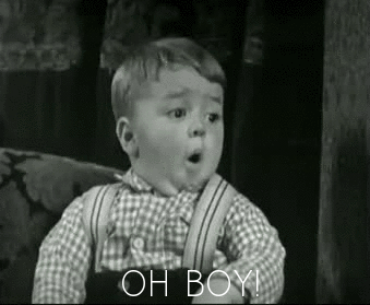 Little Boy Making Funny Face GIF