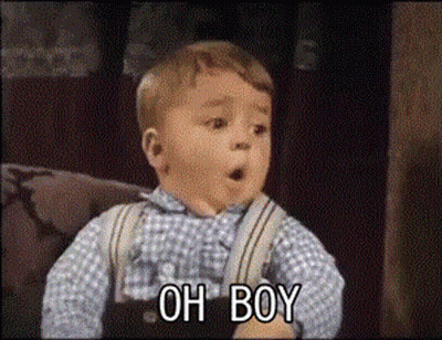 Little Boy On Couch Saying Oh Boy GIF