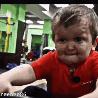 Little Boy Red Shirt Funny Face GIF
