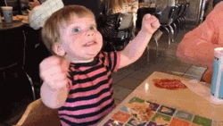 Little Boy's Face Of Excitement GIF