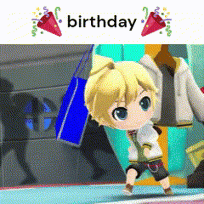Little Boy Saying Birthday GIF