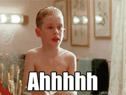 Little Boy Shocked Meme Tapping Face GIF