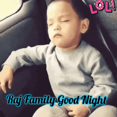 Little Boy Sleeping In Car Raj Family Good Night GIF